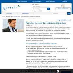 Nouvelles mesures de soutien aux entreprises