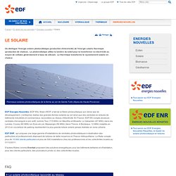 Le solaire - Énergies nouvelles et renouvelables