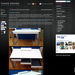 Novanta Desk Revisited &quot; Yanko Design