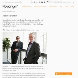 Novanym – perfect domain names, brilliant brands