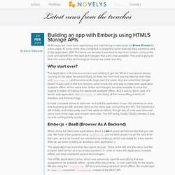 Building an app with Ember.js using HTML5 Storage APIs