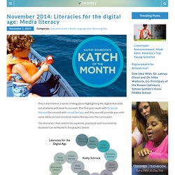 November 2014: Literacies for the digital age: Media literacy