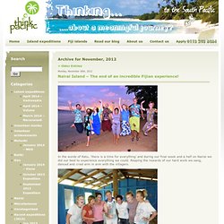 November « 2012 « Think Pacific Gap Year Volunteer Blog