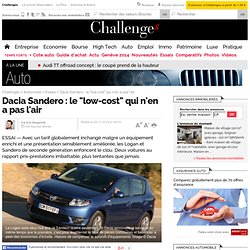 Dacia Sandero : le "low-cost" qui n'en a pas l'air - 20 novembre 2012