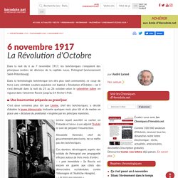 6 novembre 1917 - La Révolution d'Octobre