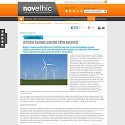 La filière éolienne a besoin d'être rassurée - Energies renouvelables - Energies