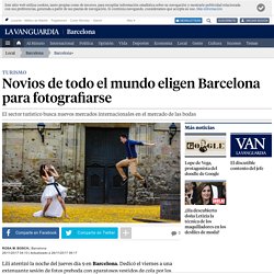 Novios de todo el mundo eligen Barcelona para fotografiarse