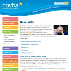 Novita Children’s Services - Hand skills