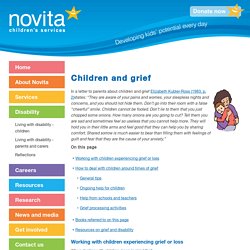 Novita Children’s Services - Children and grief