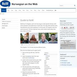 NORVEGIEN - NoW Guide - NTNU