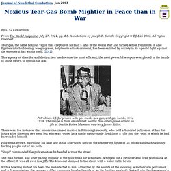 JNC: Noxious Tear-Gas Bomb Mightier in Peace than in War: Edwardson