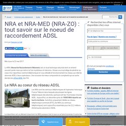 Le NRA au coeur des réseaux ADSL : qu'est-ce qu'un un NRA, un DSLAM ou un NRA-ZO ?