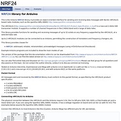 NRF24: NRF24 library for Arduino