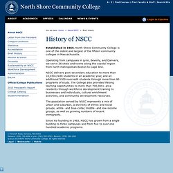 NSCC - Brief History
