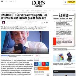 #NSDIRECT : Sarkozy ouvre la porte, les internautes ne lui font pas de cadeaux