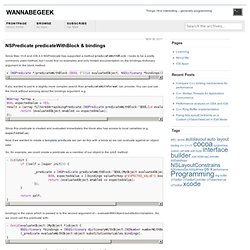 NSPredicate predicateWithBlock & bindings - wannabegeek