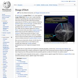 Nuage d'Oort