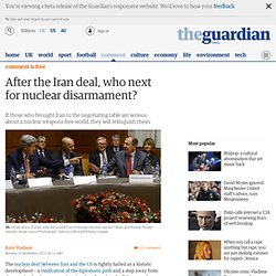 After the Iran deal, who next for nuclear disarmament?