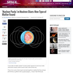 'Nuclear Pasta' in Neutron Stars: New Type of Matter Found