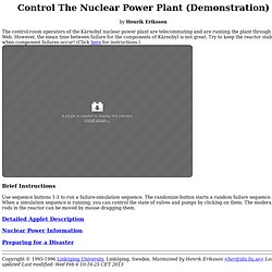 Nuclear Power Plant Demonstration