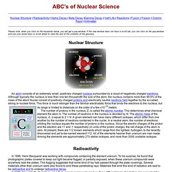 Basic Nuclear Science Information