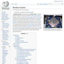 Nuclear Reactor - Wiki
