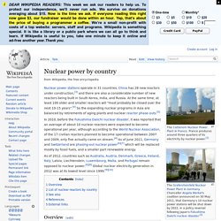 Nuclear power by country