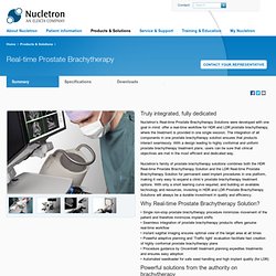 Products & Solutions - Real-time Prostate Brachytherapy