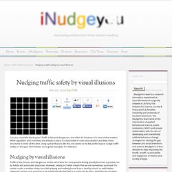 Nudging traffic safety by visual illusions