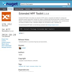 Extended WPF Toolkit 2.3.0