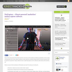 NuiCapture — Kinect-powered ‘markerless’ motion capture software