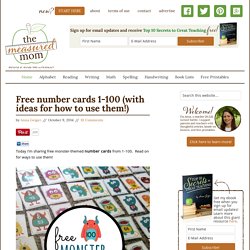 Free number cards 1-100 (with ideas for how to use them!)