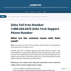 Zoho Toll Free Number 1-888-264-6472 Zoho Technical Support Phone Number