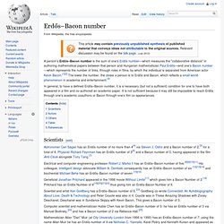 Erdős–Bacon number