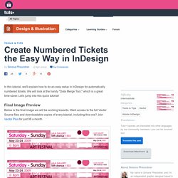 Create Numbered Tickets the Easy Way in InDesign