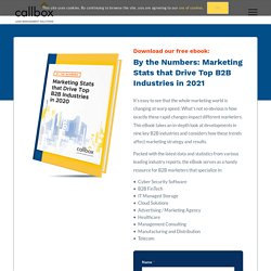 By the Numbers: Marketing Stats that Drive Top B2B Industries in 2020