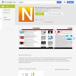 Numerama (pour tablettes) - Android Market
