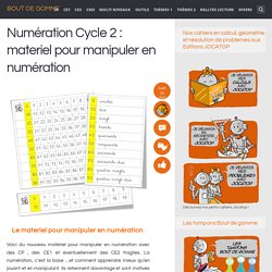 Numération Cycle 2 : materiel pour manipuler en numération 