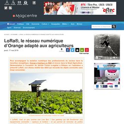 MAGCENTRE 17/05/18 LoRa®, le réseau numérique d’Orange adapté aux agriculteurs