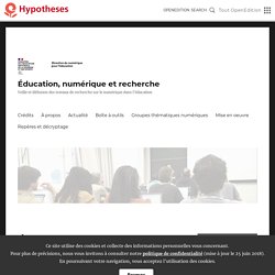 École, numérique et confinement : regards croisés 7. Jacques Béziat – Éducation, numérique et recherche