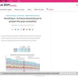 Numérique : la France devancée par la plupart des pays européens