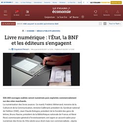 Livre numérique : l'État, la BNF et les éditeurs s'engagent