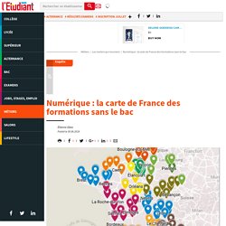 Numérique : la carte de France des formations sans le bac