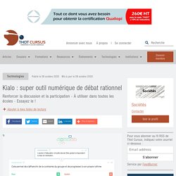 Kialo : super outil numérique de débat rationnel - Thot Cursus