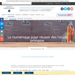 Le numérique pour réussir dès l'école primaire