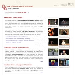 FANA (Fonds d'Archives Numériques Audiovisuelles en danse contemporaine)