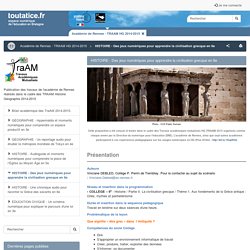 HISTOIRE - Des jeux numériques pour apprendre la civilisation grecque en 6e - toutatice.fr