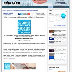 Cultures numériques, éducation aux médias et à l’information