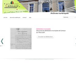 Archives numériques des Archives municipales de Carmaux