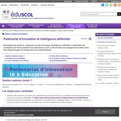 Actualités - Partenariat d'innovation IA & Éducation